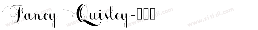 Fancy Quisley字体转换